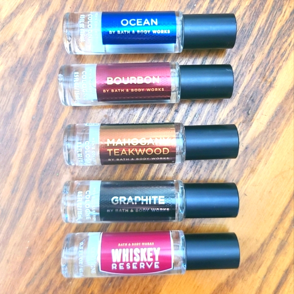 🛍BOGO 50% OFF❤️💙🤎👃NWT‼️ BBW 5-piece Collection of Men's Mini Colognes